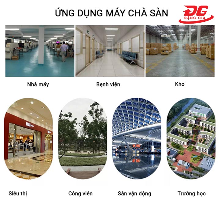 ứng dụng máy chà sàn Clepro