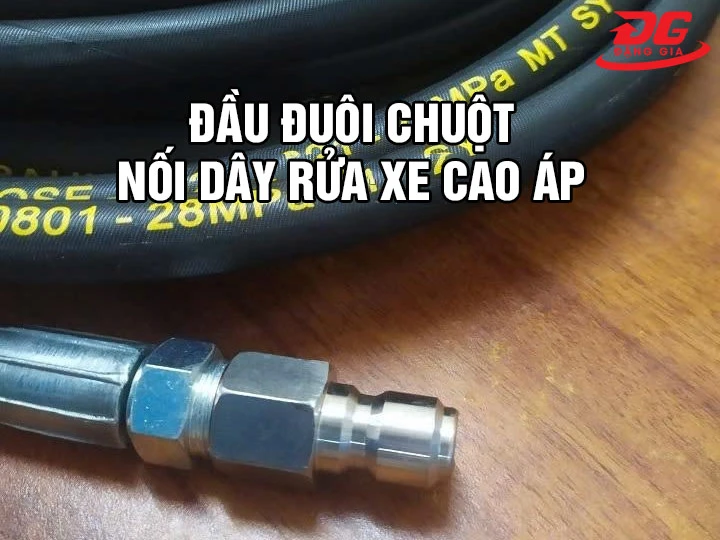 Ứng dụng đầu đuôi chuột dây rửa xe cao áp