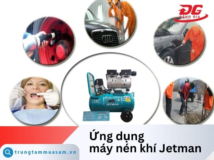 Ứng dụng thực tế của máy nén khí Jetman