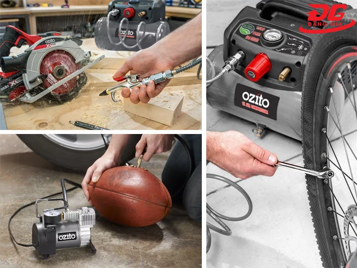 Ứng dụng máy nén khí Ozito