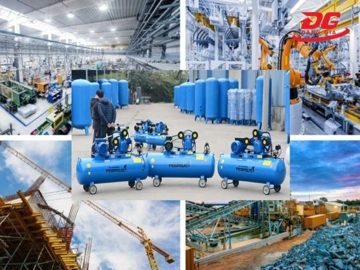 Ứng dụng thực tế máy nén khí trục vít 5HP