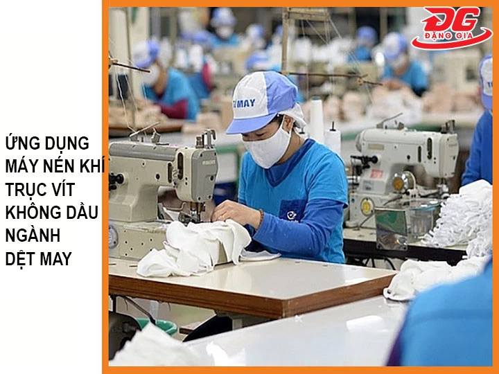 Ứng dụng máy nén khí trong ngành dệt may