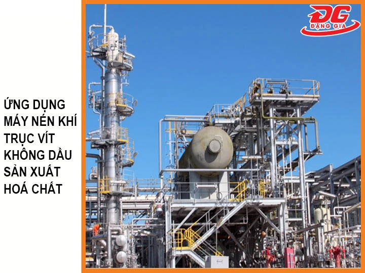 Ứng dụng máy nén khí trong ngành hoá chất