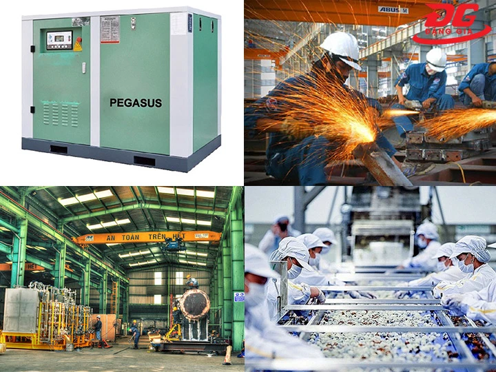 ứng dụng máy nén khí trục vít Pegasus TMPM350A