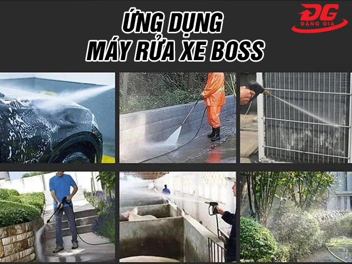 Ứng dụng của máy rửa xe Boss