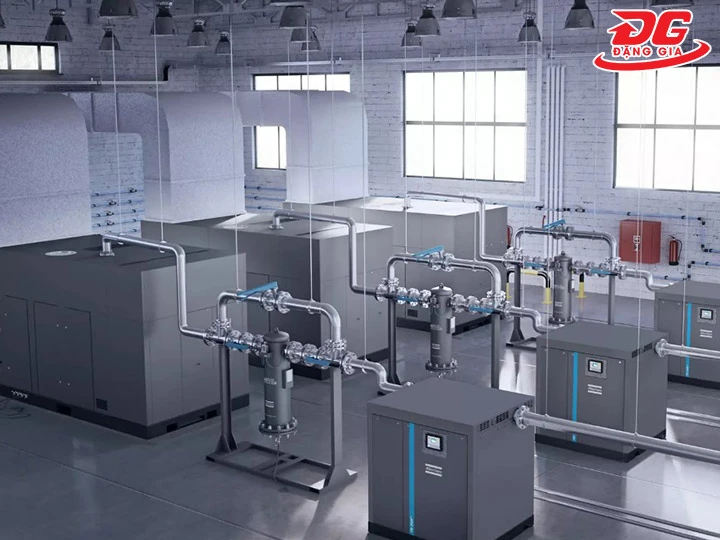 ưu điểm của máy nén khí trục vít không dầu