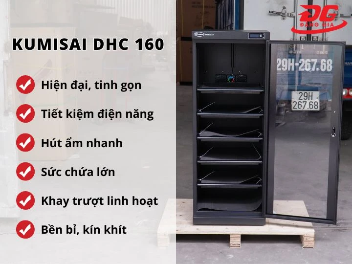 Ưu điểm của tủ chống ẩm Kumisai DHC 160