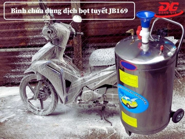 Vai trò của Bình chứa dung dịch bọt tuyết JB169