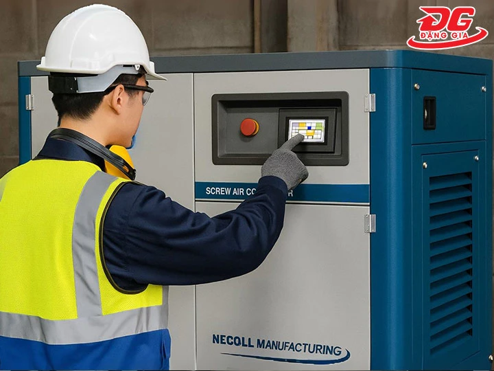 vận hành máy nén hơi trục vít