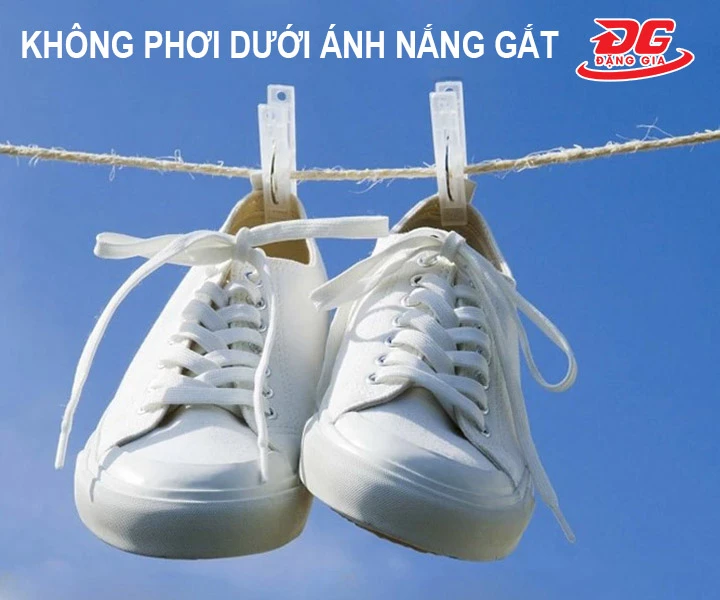 Không phơi dưới ánh nắng gắt