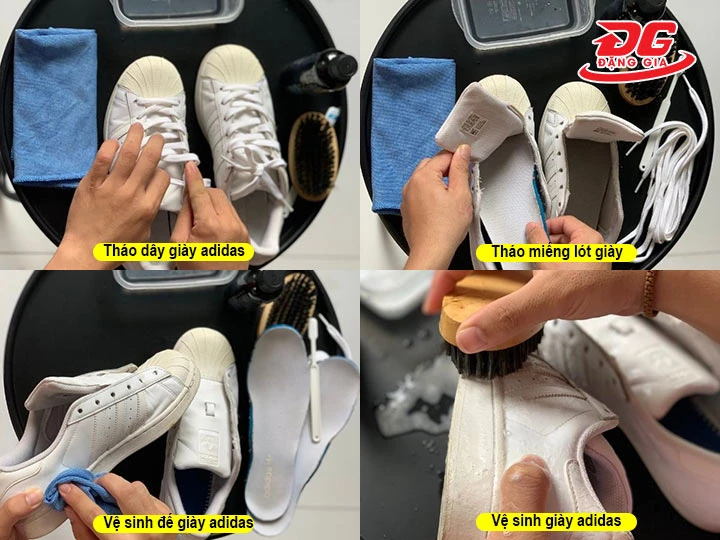  vệ sinh giày Adidas da