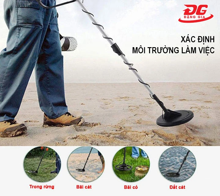 xác định mối trường làm việc khi mua Máy dò kim loại dưới lòng đất MD3005