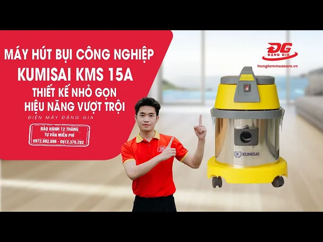 Máy hút bụi hút nước Kumisai KMS 15A 6