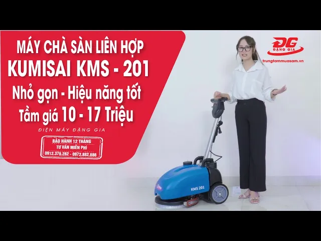 Máy chà sàn liên hợp mini Kumisai KMS201 6