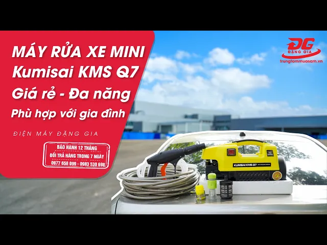 Máy rửa xe mini gia đình Kumisai KMS Q7 6