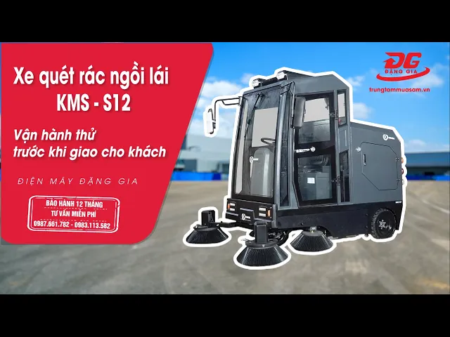 Xe quét rác ngồi lái Kumisai KMS-S12 6
