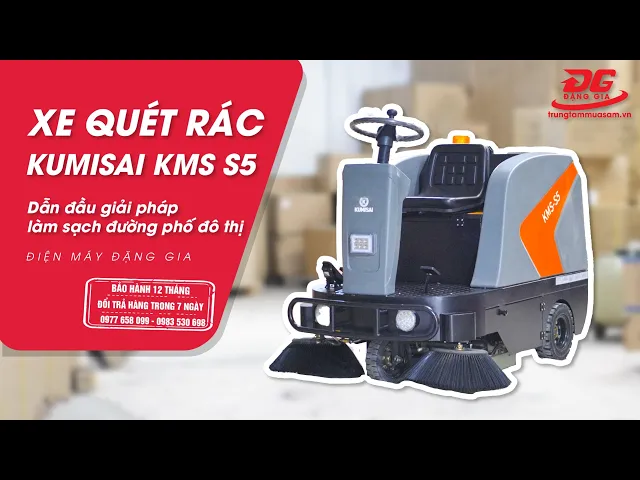 Xe quét rác ngồi lái Kumisai KMS-S5 7