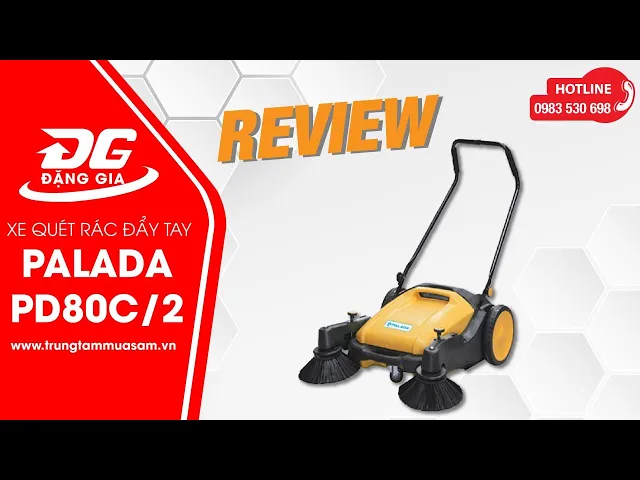 Xe quét rác đẩy tay Palada PD80c/2  6