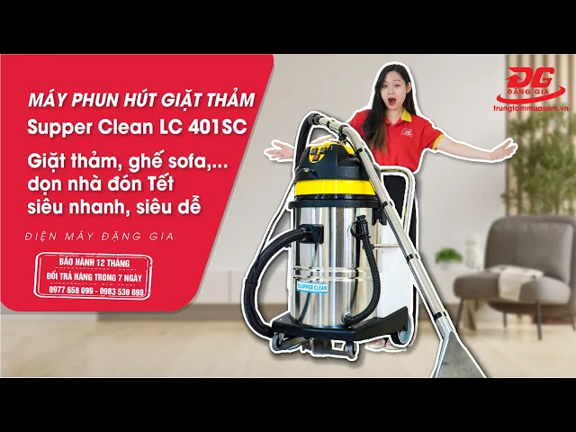 Máy phun hút giặt thảm Supper Clean LC 401SC 6