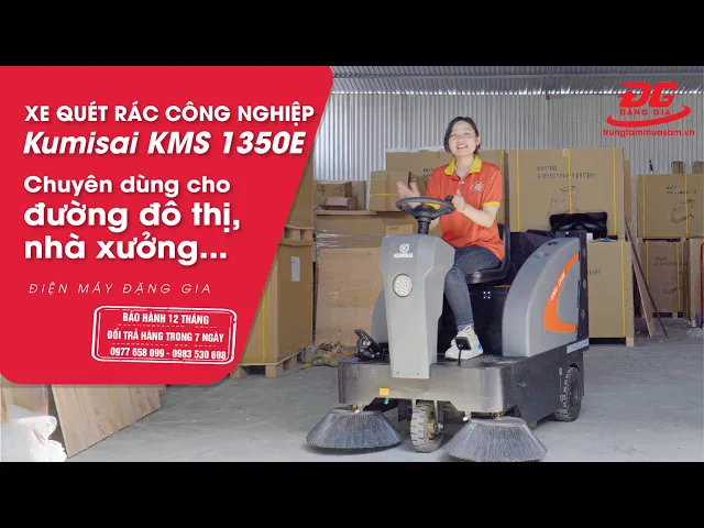 Xe quét rác ngồi lái Kumisai KMS-1350E 7