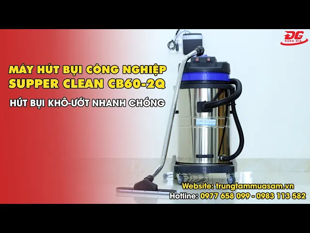 Máy hút bụi công nghiệp cho nhà xưởng Supper Clean CB60-2Q 6