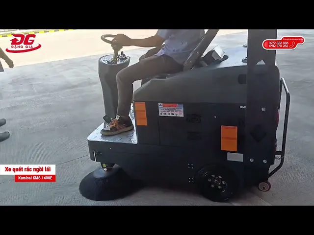 Xe quét rác ngồi lái Kumisai KMS-1400E 3