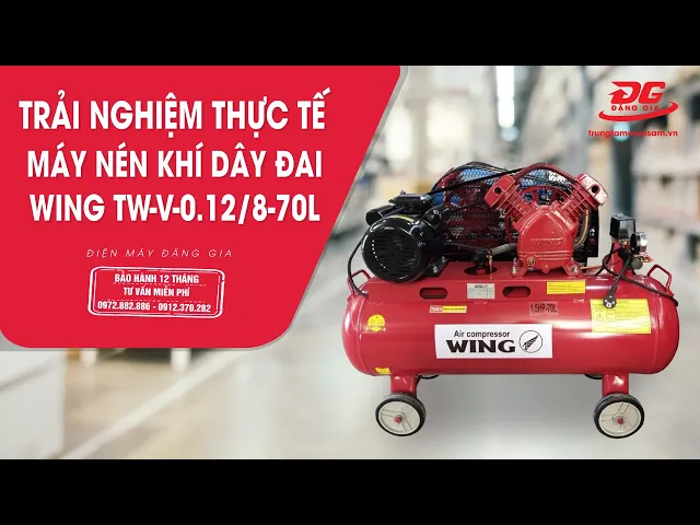 Máy nén khí dây đai Wing TW-V-0.12/8-70L 6