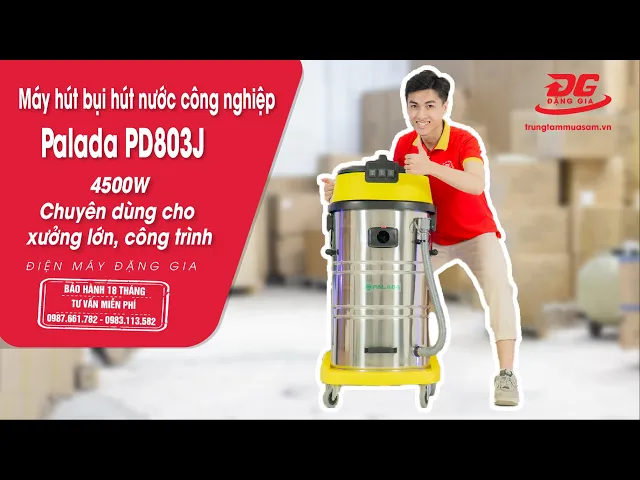 Máy hút bụi hút nước công nghiệp Palada PD803J 6