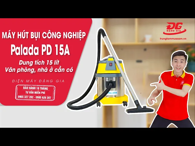 Máy hút bụi công nghiệp loại nhỏ Palada PD 15A 7