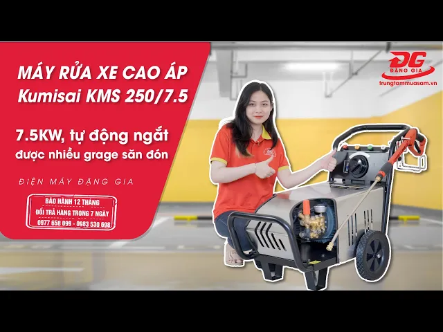 Máy rửa xe tự động ngắt Kumisai KMS 250/7.5 7