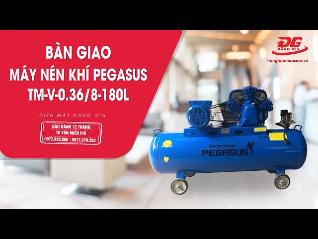 Máy nén khí Pegasus TM-V-0.36/8-180L 6