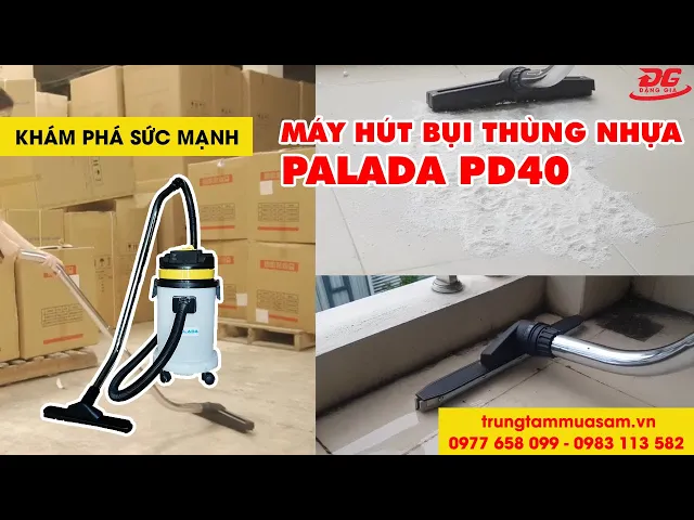 Máy hút bụi thùng nhựa Palada PD40 7