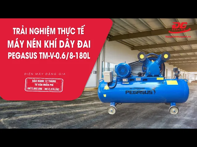 Máy nén khí dây đai Pegasus TM-V-0.6/8-180L  4
