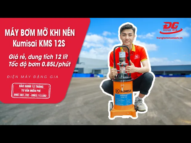 Máy bơm mỡ Kumisai 12L model KMS-12S 6