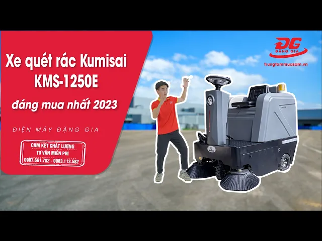 Xe quét rác ngồi lái Kumisai KMS-1250E 8